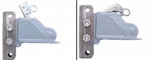 Dexter Trailer Coupler w/ 3-Position Adjustable Channel - Trigger - Primed - 2-5/16" Ball - 14K Dext