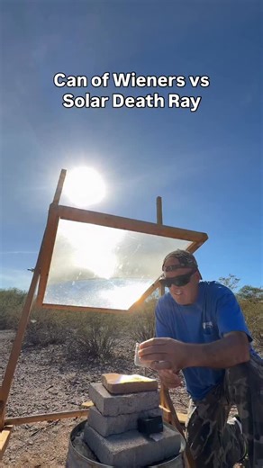 Joe Richards | Wiener Geyser from Solar Death Ray #sun #fun #food | Instagram