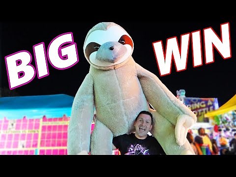 Won the LARGEST Carnival prize!