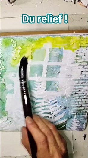 Modeling paste DIY #mixmedia #artjournal #texture #modelingpaste #aquarelle #watercolor #etstephcrea