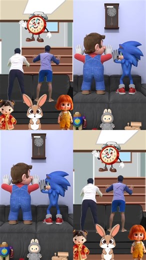 What Happened When Mario Meets Sonic Dance Collab To @TirMat #shorts #tranding #animation #funny
