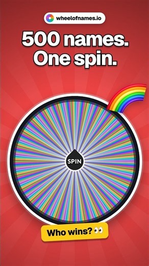 500 names. One spin. 🌈 #shorts