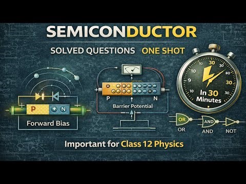Semiconductor in 30 Minutes | PN Junction, Biasing & Logic Gates | Class 12 NEB Physics