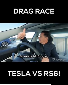 Tesla vs Audi RS6 drag race | Lovecars