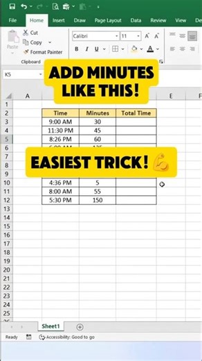 Add Minutes to Time in Excel with THIS Easy Trick!