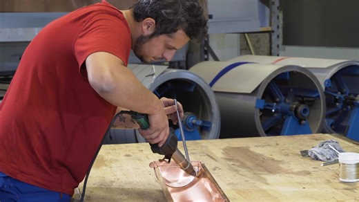 One Tool. Endless Possibilities. Even soldering metals. The Leister Triac AT is one of our most trusted heat guns - and with the right accessory, it becomes even more versatile. When paired with the Leister Soldering Iron Kit, it transforms into a reliable soldering and desoldering solution for metal roofing or gutter work. Compatible with metals such as copper, zinc, and stainless steel, this flame-free setup delivers consistent results - perfect for environments where safety, control, and clea