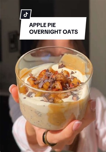 Apple Pie Overnight Oats — High Protein, High Fibre Breakfast