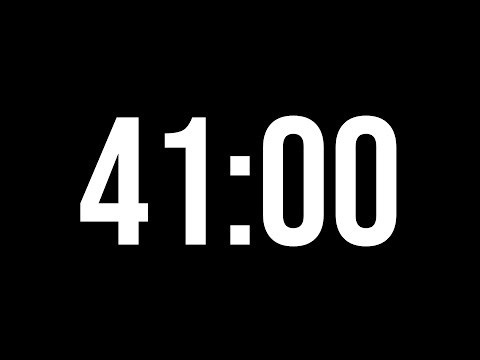 41 Minute Timer | Black Screen Timer Without Tick Sounds | 2460 Seconds Timer