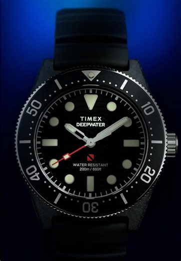 Merging resilience and elegance with crucial functions for underwater pursuits, our new Deepwater Reef 200 XCF is expertly built to venture deeper. Get yours now at the link in bio. #timex #watchfam #watchlovers #newwatch #divewatch