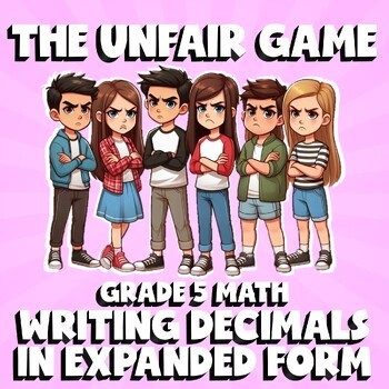Writing Decimals in Expanded Form THE UNFAIR GAME - No Prep Grade 5 Math Review