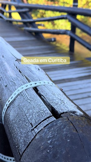 Gelo e Neve em Curitiba ❄️❄️❄️ #curitiba #geada #frio #curitibacwb