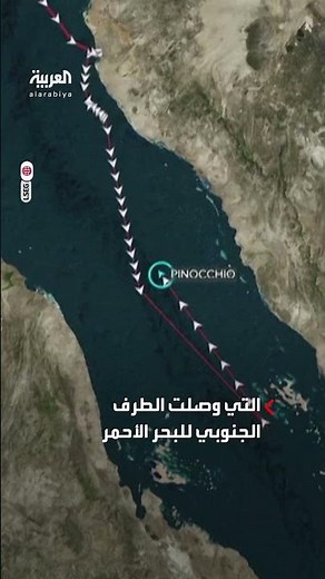 موقع تتبع السفن يظهر السفينة "بينوكيو" التي استهدفها الحوثيون في البحر الأحمر