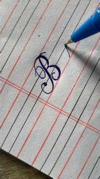 Write B like a pro #calligraphy #handwriting #learning #english #cursive #art