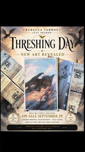 Rebecca Yarros Just Revealed the Threshing Day Art! 🐉