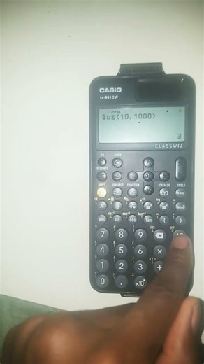 How to calculate log of 1000 in casio calculator.