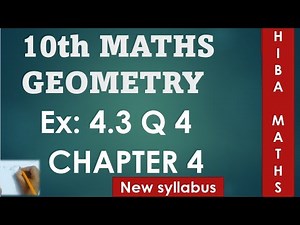 10th maths chapter 4 exercise 4.3 question 4 tn samacheer hiba maths