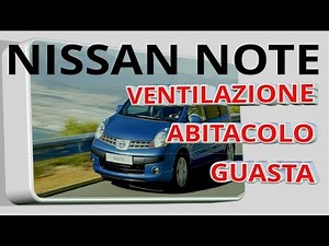 How to change the pollen filter and fan on a Nissan Note