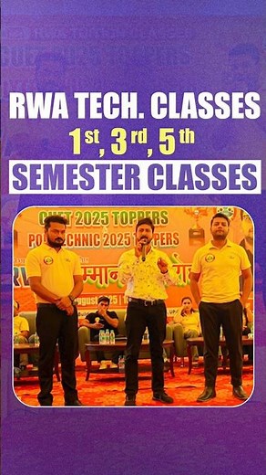 🔥RWA Tech Classes 1st, 3rd, 5th Semester Polytechnic Classes💪🔥 #rwatechclasses #polytechnic