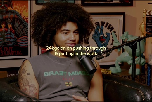 bro legitimately kept it going & look at how far he's come #24kgoldn #interview #podcast #music #fyp