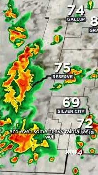 Locally heavy rainfall possible in parts of New Mexico