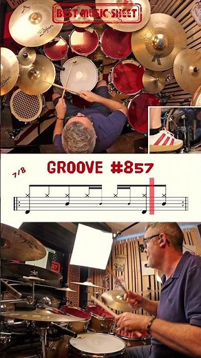 🥁 Drum Beat for Beginners #857 | Easy Drum Beat #857 | Learn Drum Beat | How to Play Drum Beat