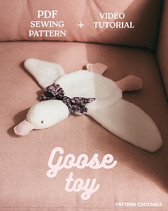 Goose Plush Sewing Pattern, DIY Stuffed Animal (PDF Pattern) - Etsy UK