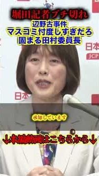 【堀田記者ブチ切れ】共産田村委員長に辺野古事件について激怒！マスコミの忖度を追及され沈黙【社民党:日本共産党:辺野古事件:ヘリ基地反対協議会】