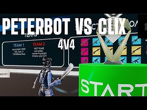 Peterbot vs Clix | 4v4 Zone Wars Showdown