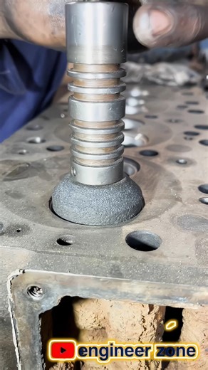 Insane Valve Seat Resurfacing Process 🔥 Engine Head Like New Again! #Shorts
