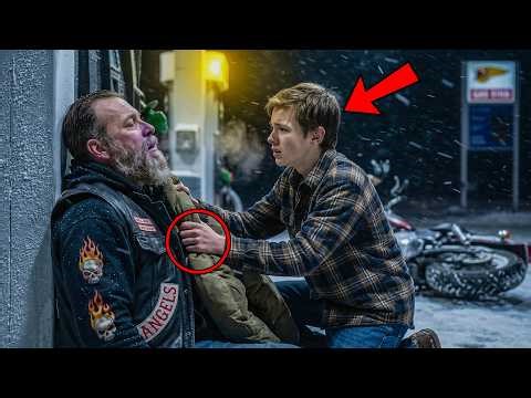 Teen Gave His Jacket to a Freezing Biker — Hours Later 100 Hells Angels Knocked on His Door