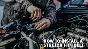 Gates Micro-V® Stretch Fit® Belts, with self-tensioning technology, were engineered to fit like a glove and perform properly on these unique stretch fit drive systems. Micro-V® Stretch Fit™ belts, like any other elastic belt need to be installed using the appropriate mounting tool and are not interchangeable with standard Micro-V® belts. | Gates Southeast Asia