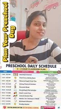 How to Plan a Preschool Day | Daily Routine for Preschool Teachers (3–4 Hour Schedule)
