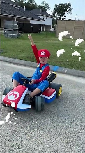 Go Kart Super Mario Bros Race With Kids (Fastest Time Challenge)