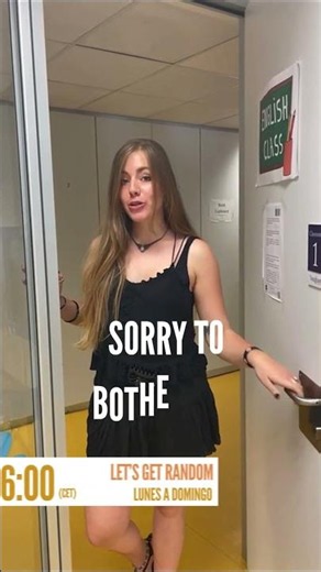 Sorry to bother you! #englishathome #learnenglish