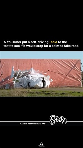 100K views · 252 reactions | A YouTuber tested whether a self-driving...