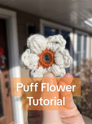 Puff Flower Crochet Tutorial for Beginners