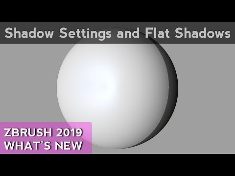 002 ZBrush Shadow Settings and Flat Shadows