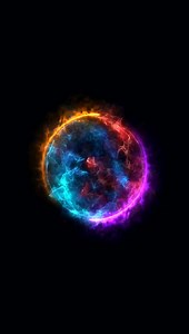 Multicolor Electric Orb Animation for Live Wallpaper