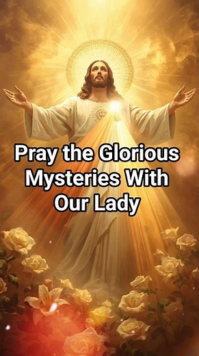 This Wednesday | Pray the Glorious Mysteries With Our Lady 🌹 #rosary #catholicprayer #wednesday