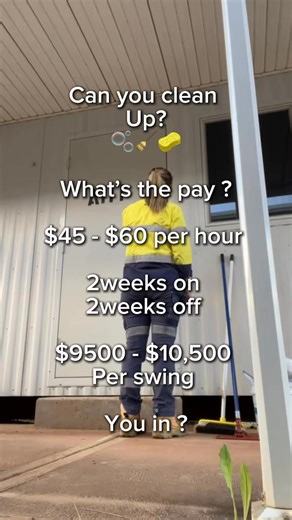 Fifo Cleaners are making big bucks in fifo mining Australia 💰🇦🇺🏕️ When you have a FIFO job, you can live and travel anywhere. Mining companies are more than willing to fly workers to any location where their valuable skills are needed. FIFO workers in Western Australia can earn up to $250,000 and base salary for unqualified roles start at $100k. There is many different roles out here from fifo cleaners, bar tenders, bus drivers, kitchen hands, trades men/women and many more If you’re serious