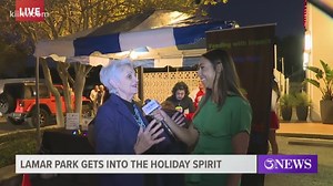 Getting into the holiday spirit with the Lighting of Lamar Park