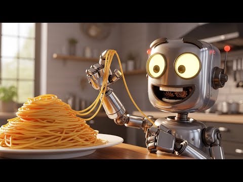 The Robot Who Ate Spaghetti 🤖🍝 | Fun Kids Story | Learning Adventure for Children