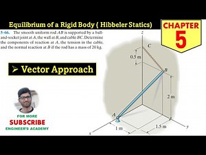 5-66 Equilibrium of a Rigid Body (3D Equilibrium Problems) Chapter 5 Engineers Academy