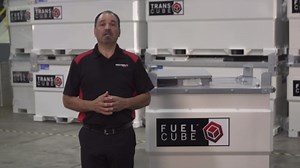 Fuel Transfer Tank FCP250: FuelCube Stationary, Double Walled 252 US Gallon Diesel Storage Tank with 12V, 15gpm Pump Kit and Level Gauge