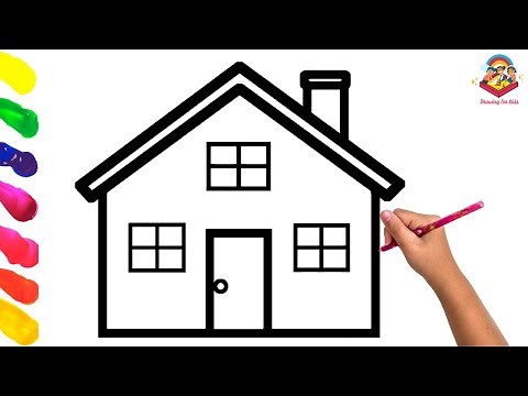 How to Draw a House with Simple Step-By-Step Instructions for Kids