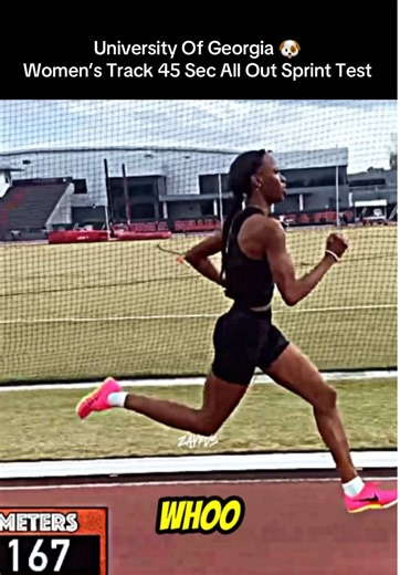 University of Georgia Women's 45 Second Sprint Test