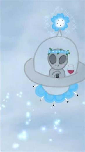 宇宙人👽のネモフィラ畑 Alien Nemophila Field #art #アート