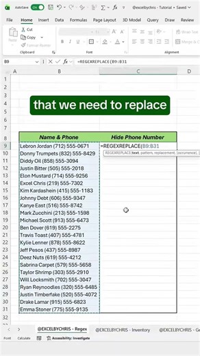 How to replace data in Excel using Regex! #excel #exceltrickshots #shorts #viralvideo