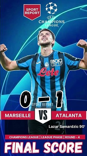 Atalanta Stun Marseille! 1–0 Europa League 2025/26 Highlights & Goals