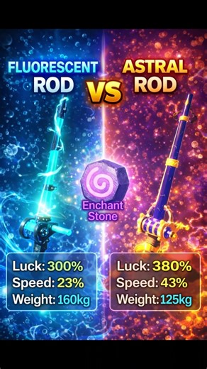 4 Enchant Stones: Astral Rod vs Fluorescent Rod 👀